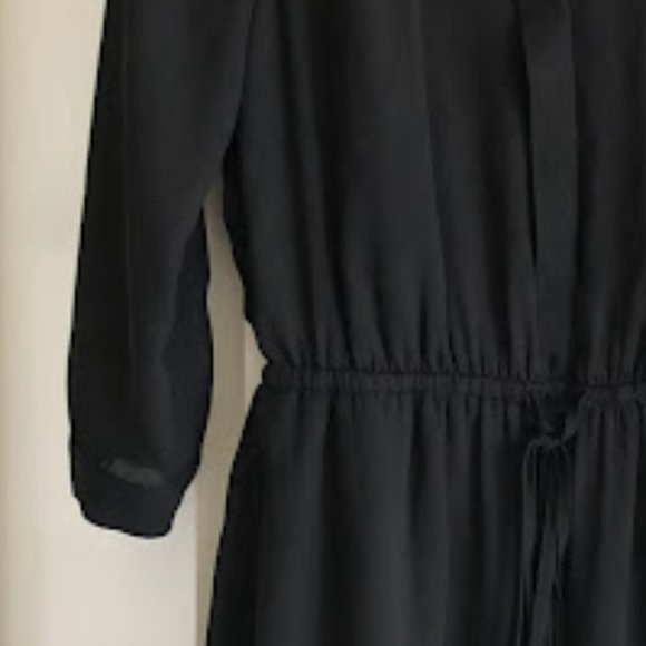 DR2 Black Drawstring Waist Dress! - Picture 2 of 4